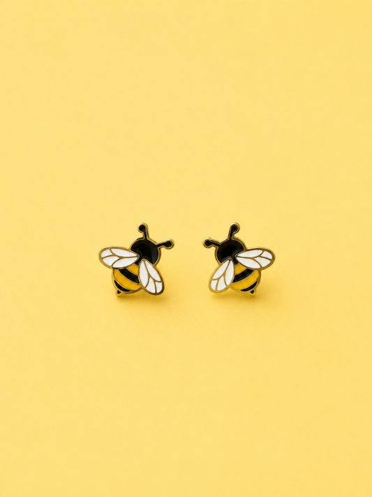 Honey Bee Stud Earrings