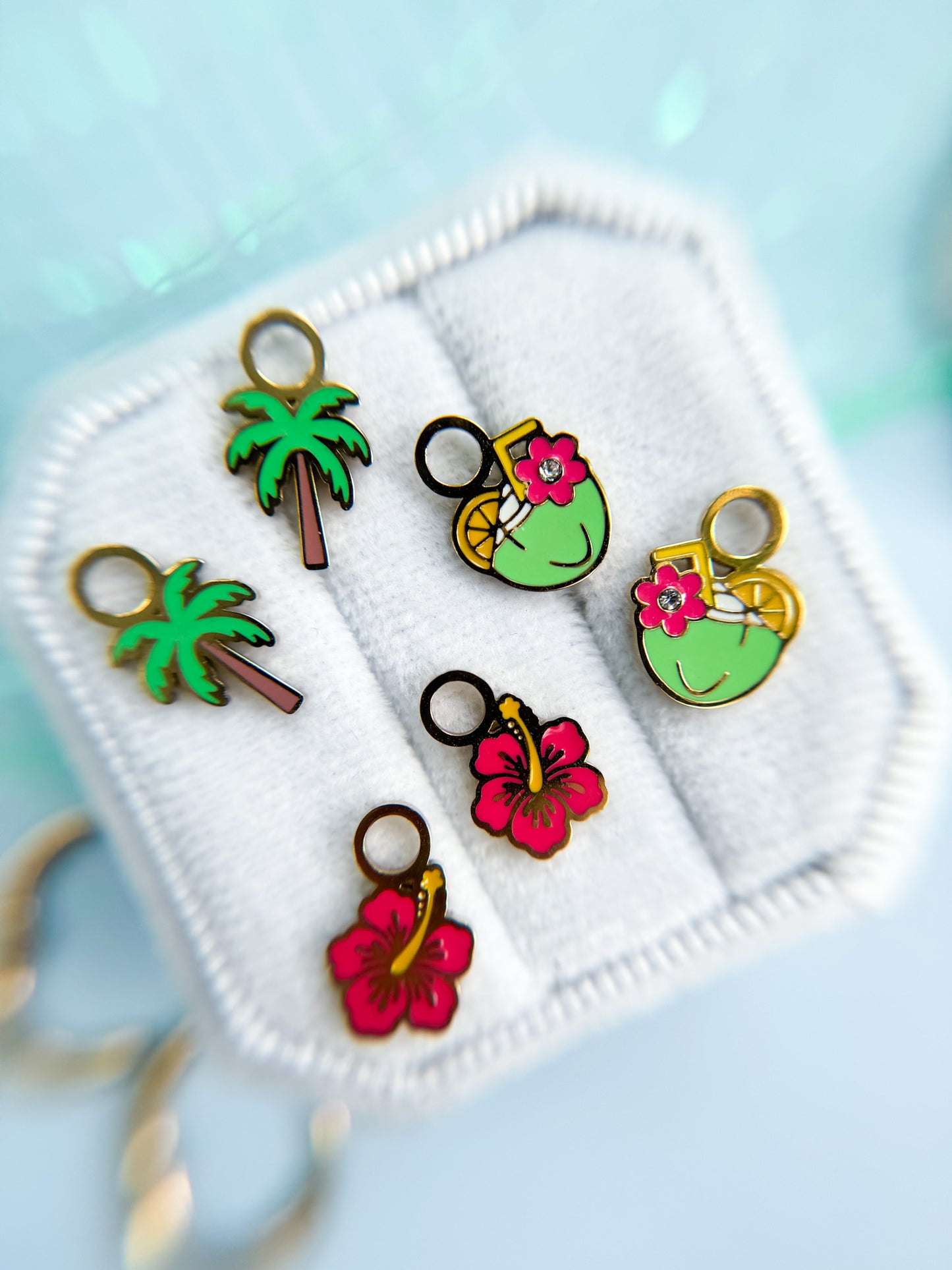 Palm Tree Huggie Charms