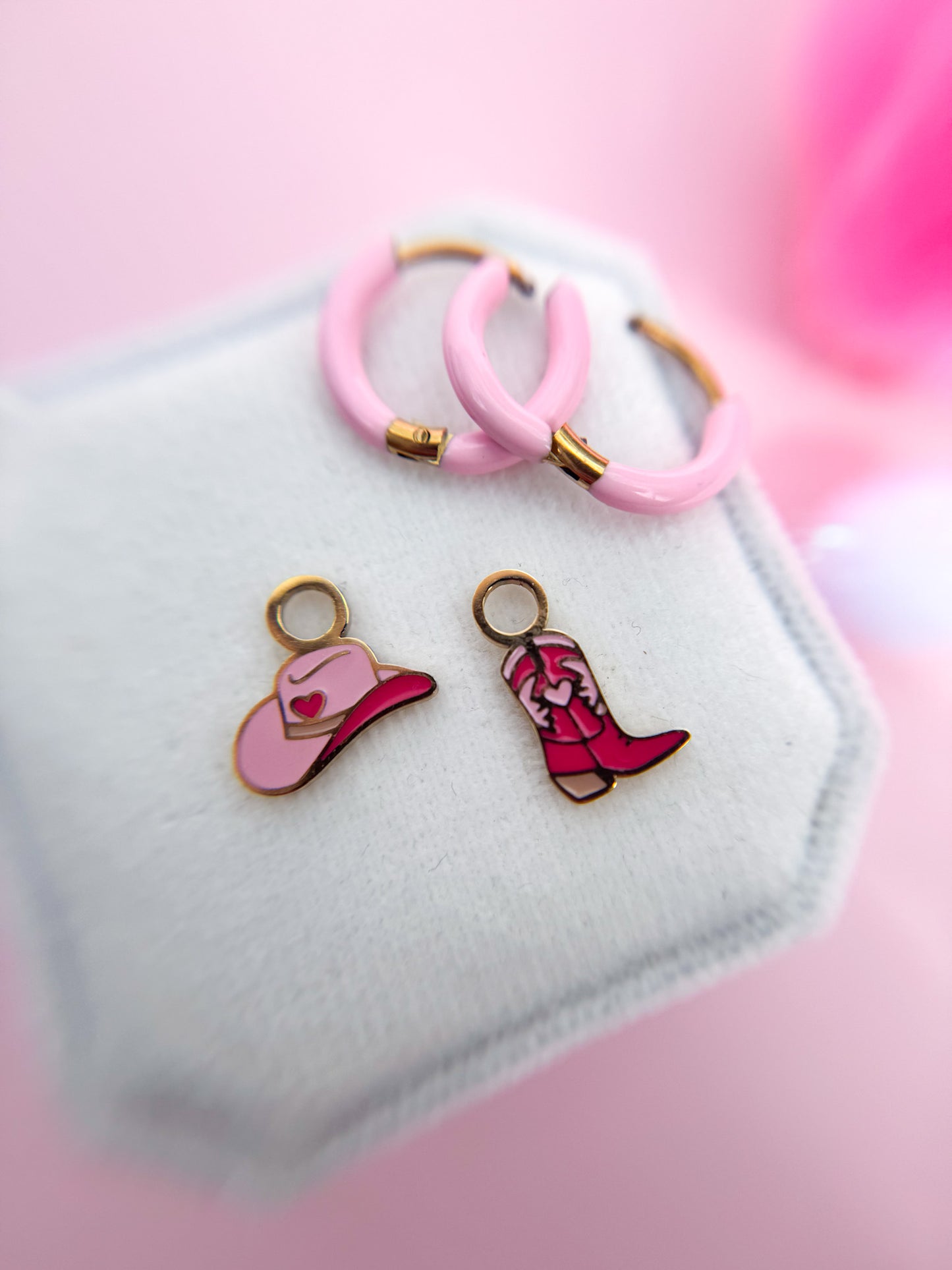 Disco Cowgirl Huggie Charms