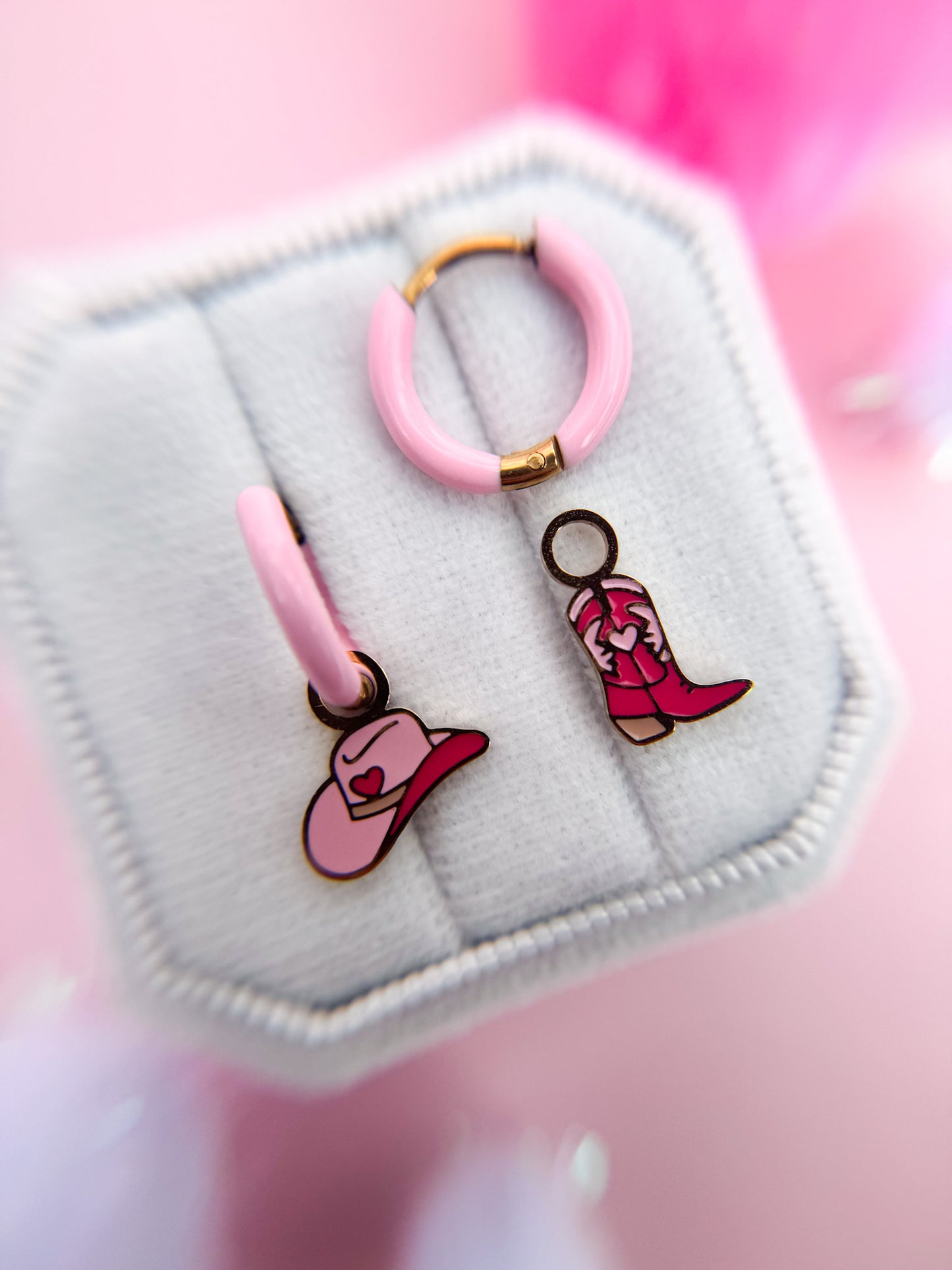 Disco Cowgirl Huggie Charms
