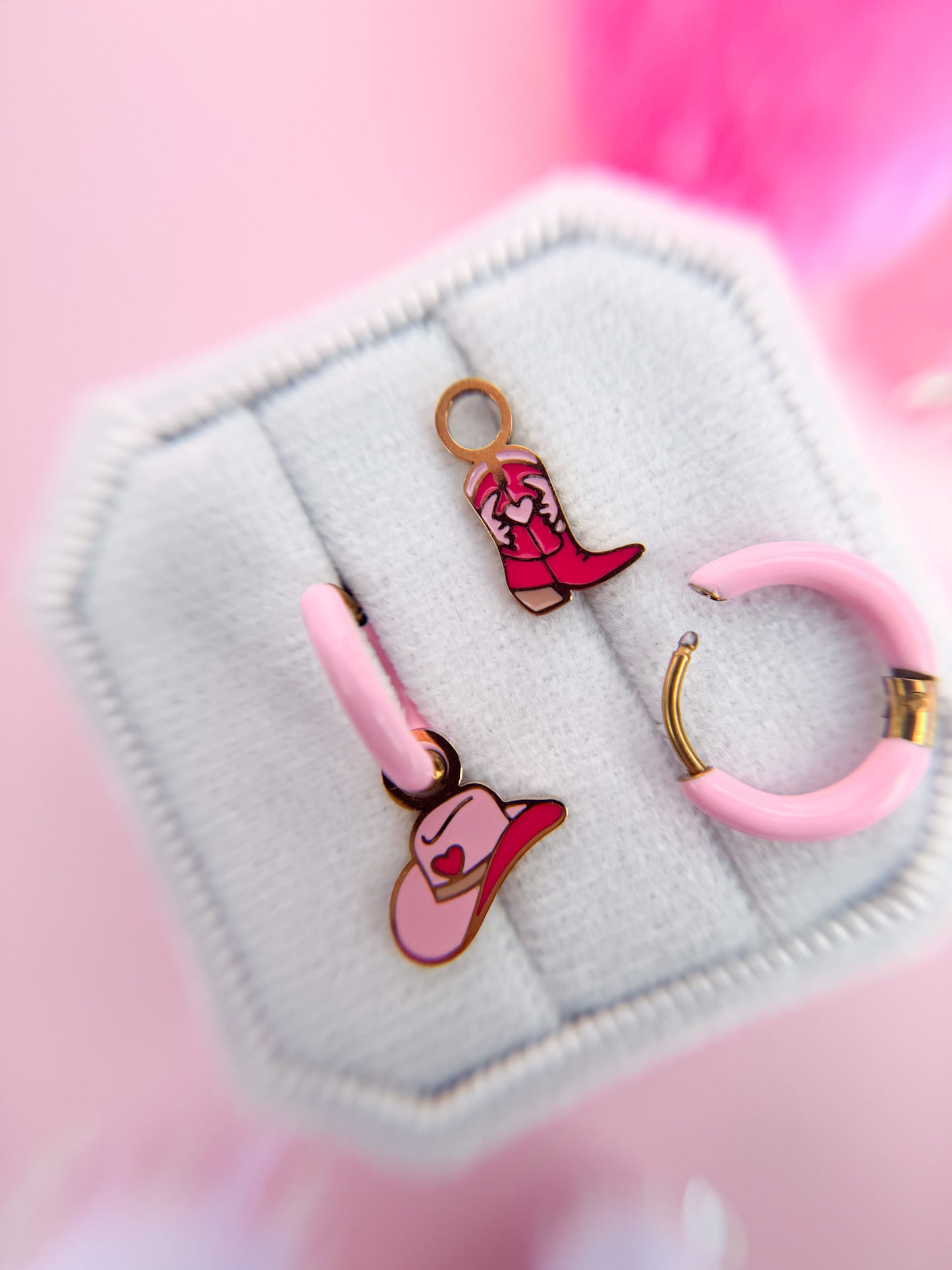 Disco Cowgirl Huggie Charms