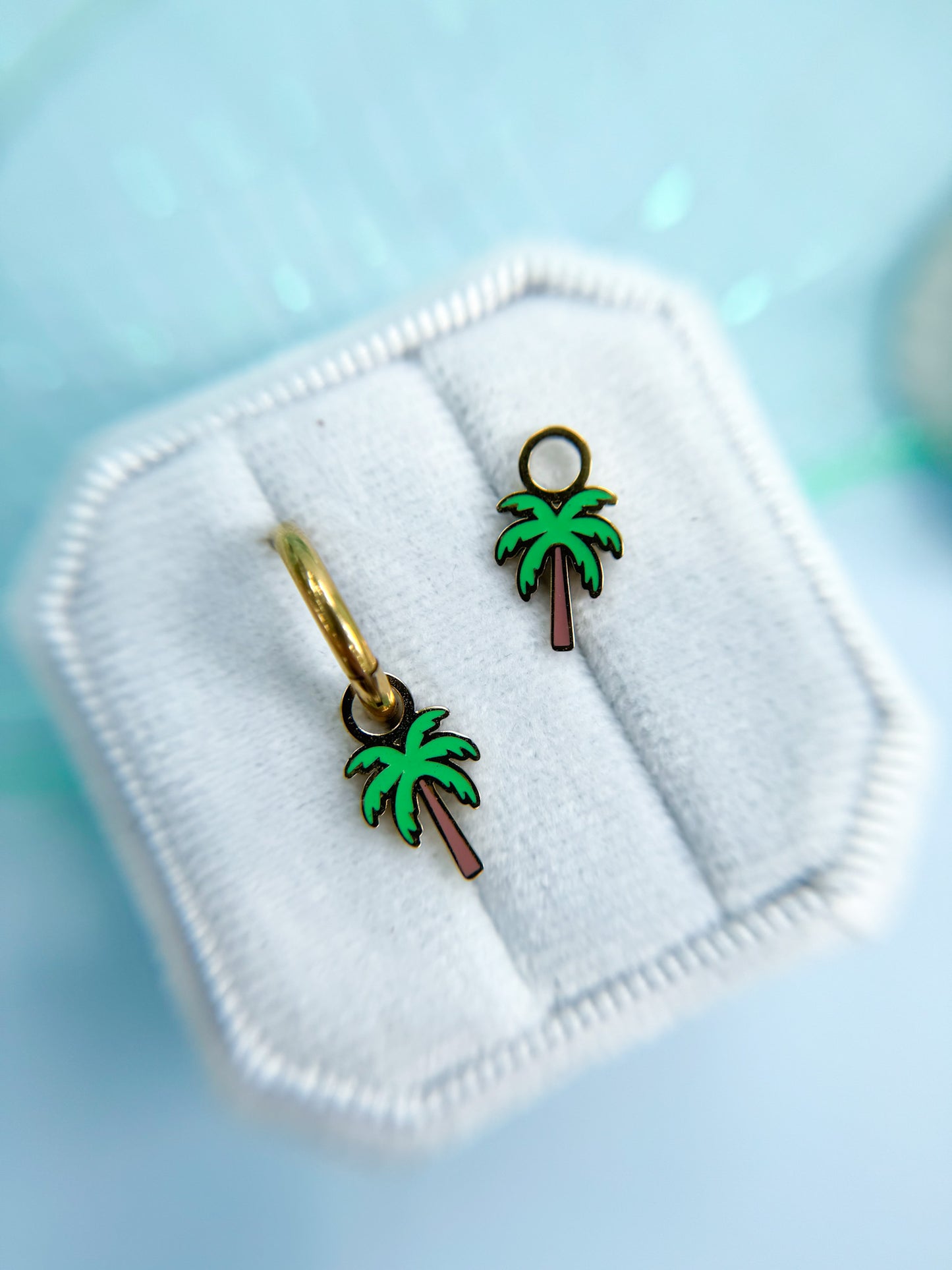 Palm Tree Huggie Charms