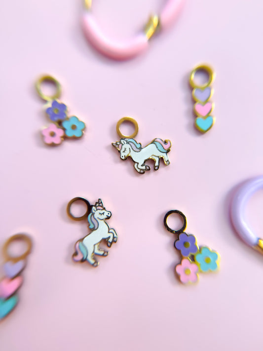 Heart Huggie Charms