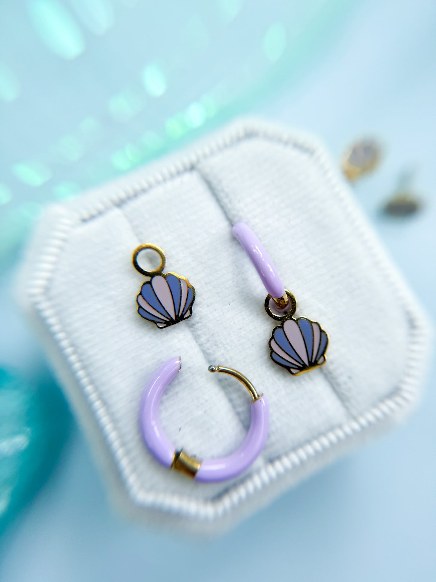 Seashell Huggie Charms