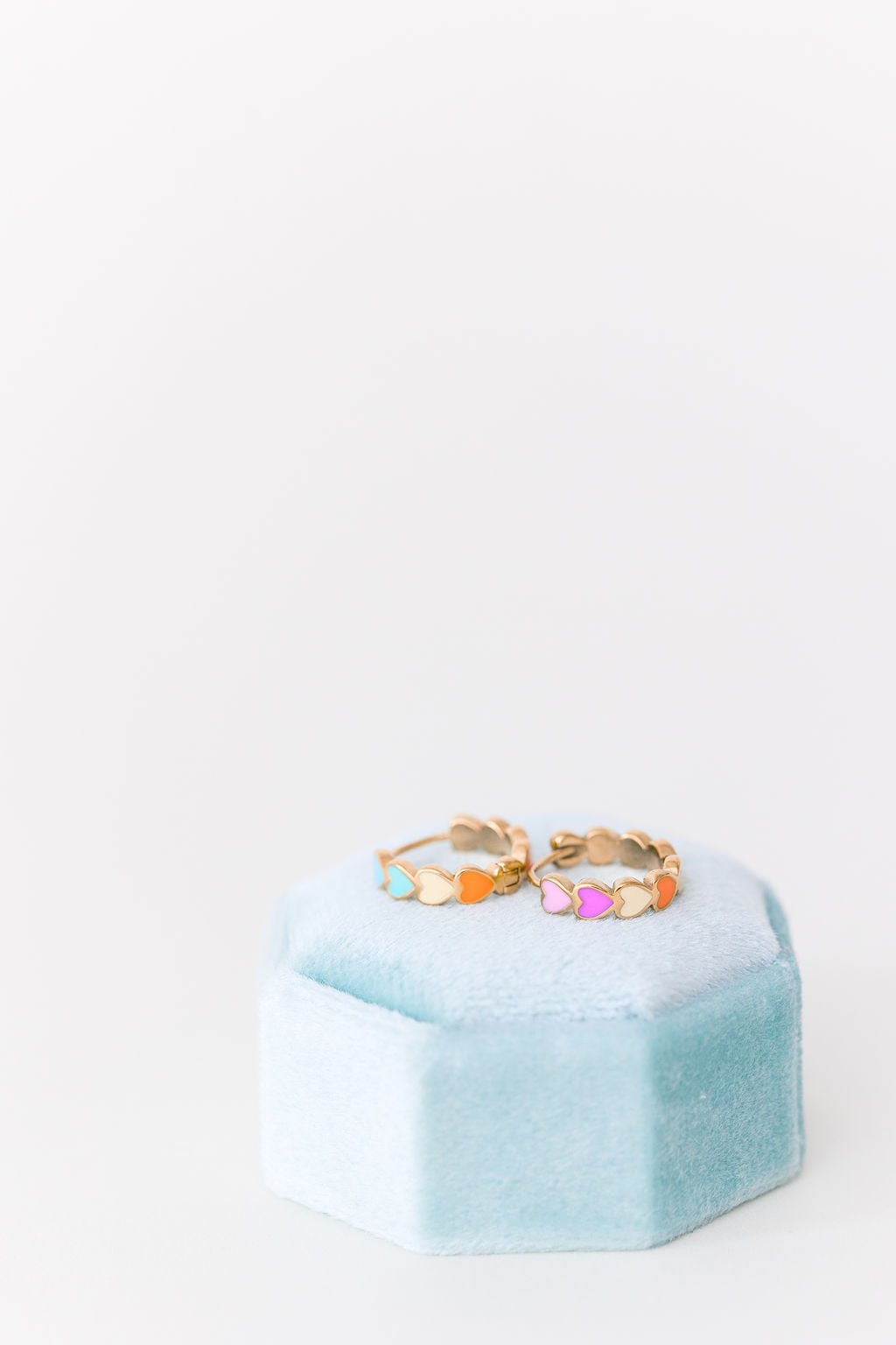 Heart Chunky Huggie Hoops