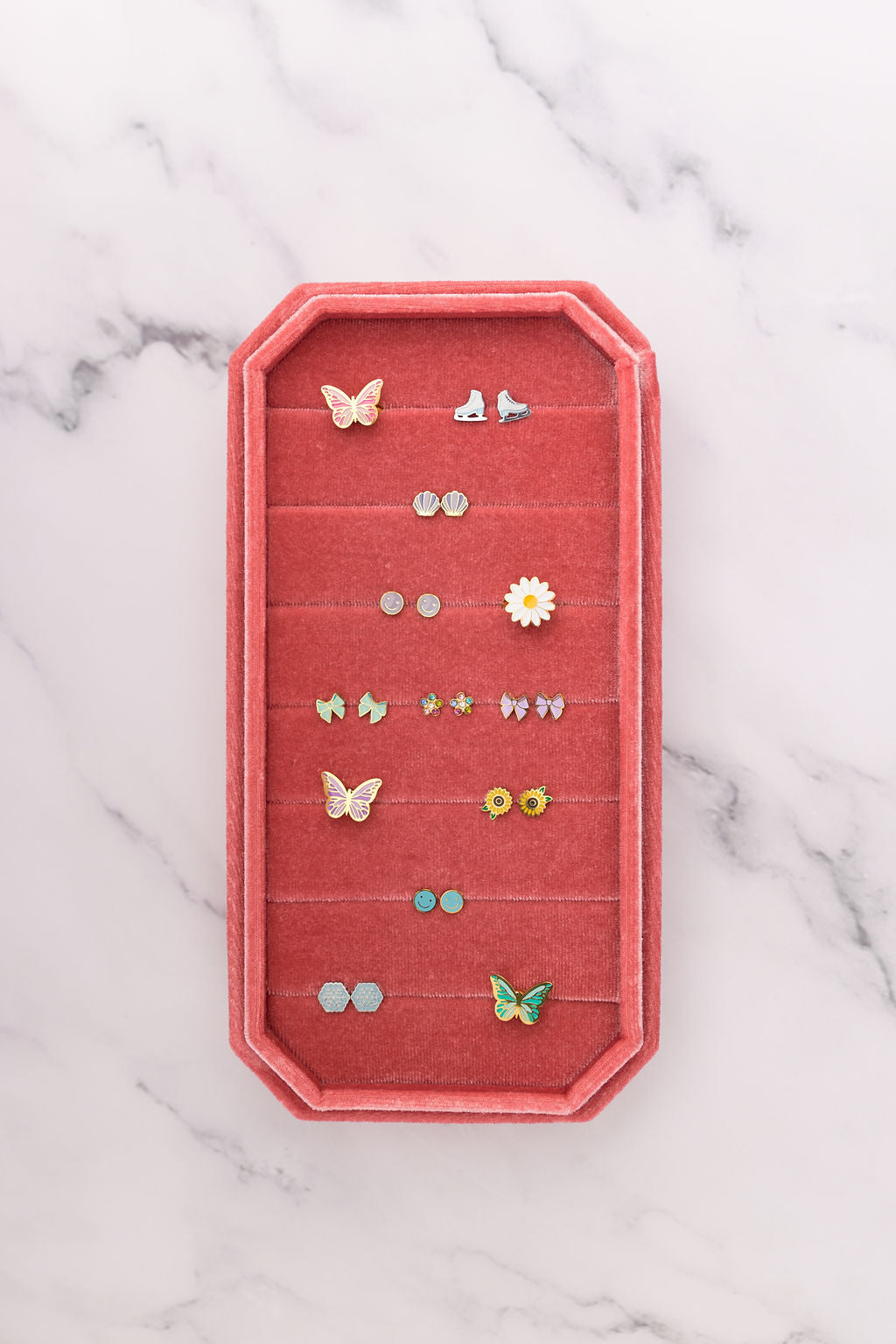 Gemstone Velvet Jewelry Box