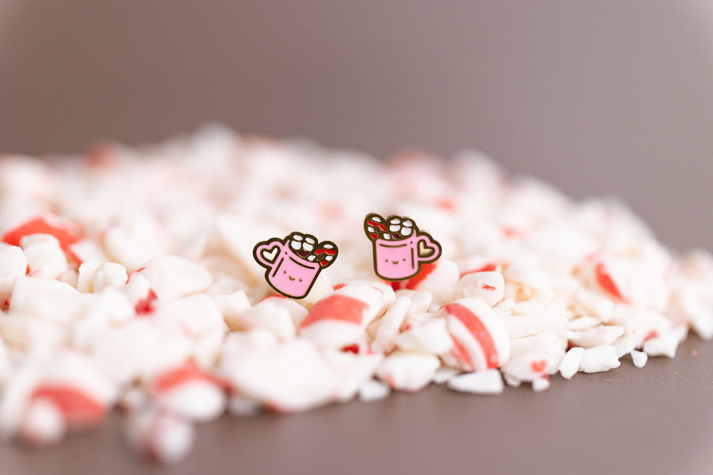 Hot Cocoa Stud Earrings