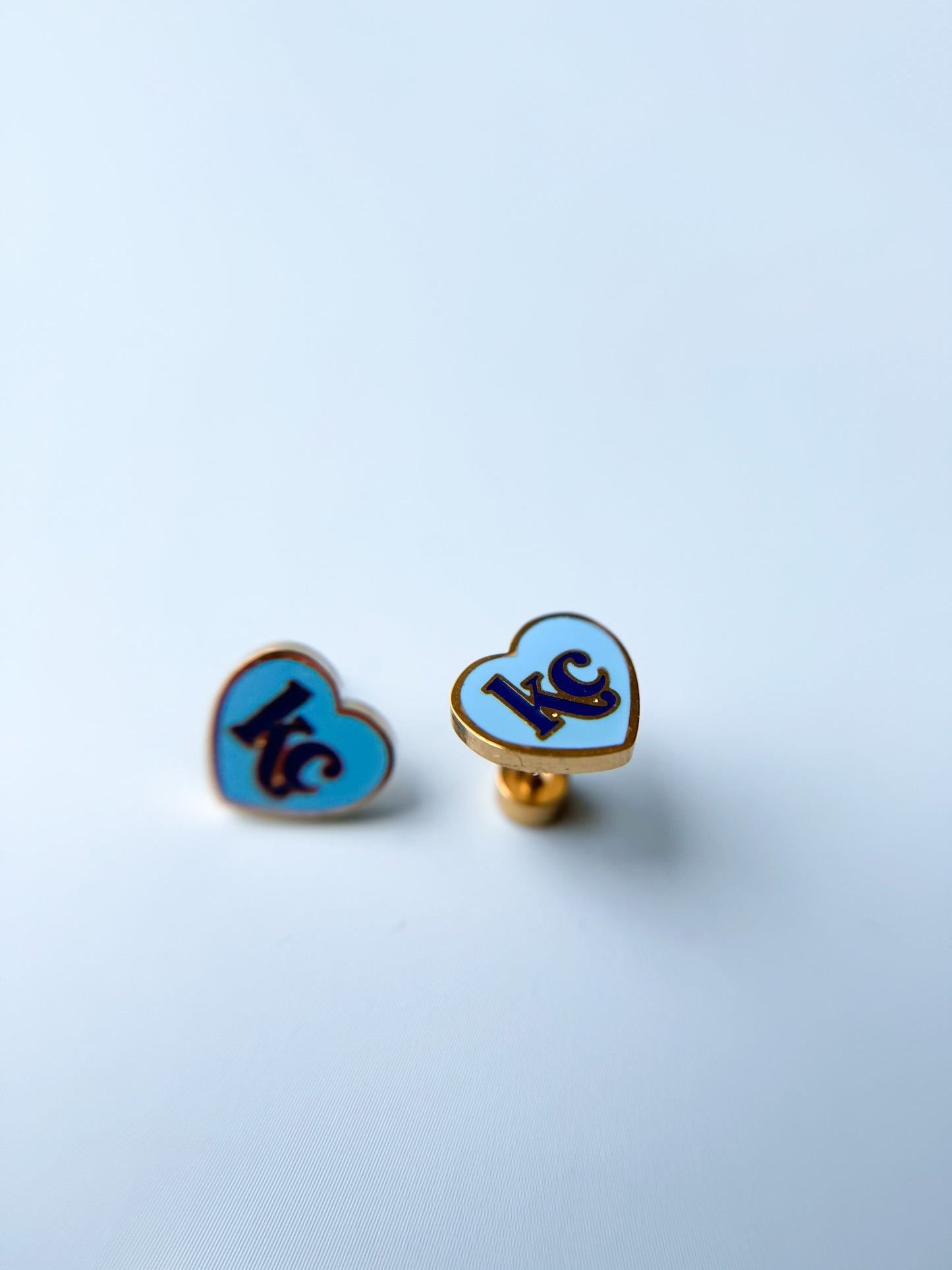 Kansas City Royals Heart Stud Earrings