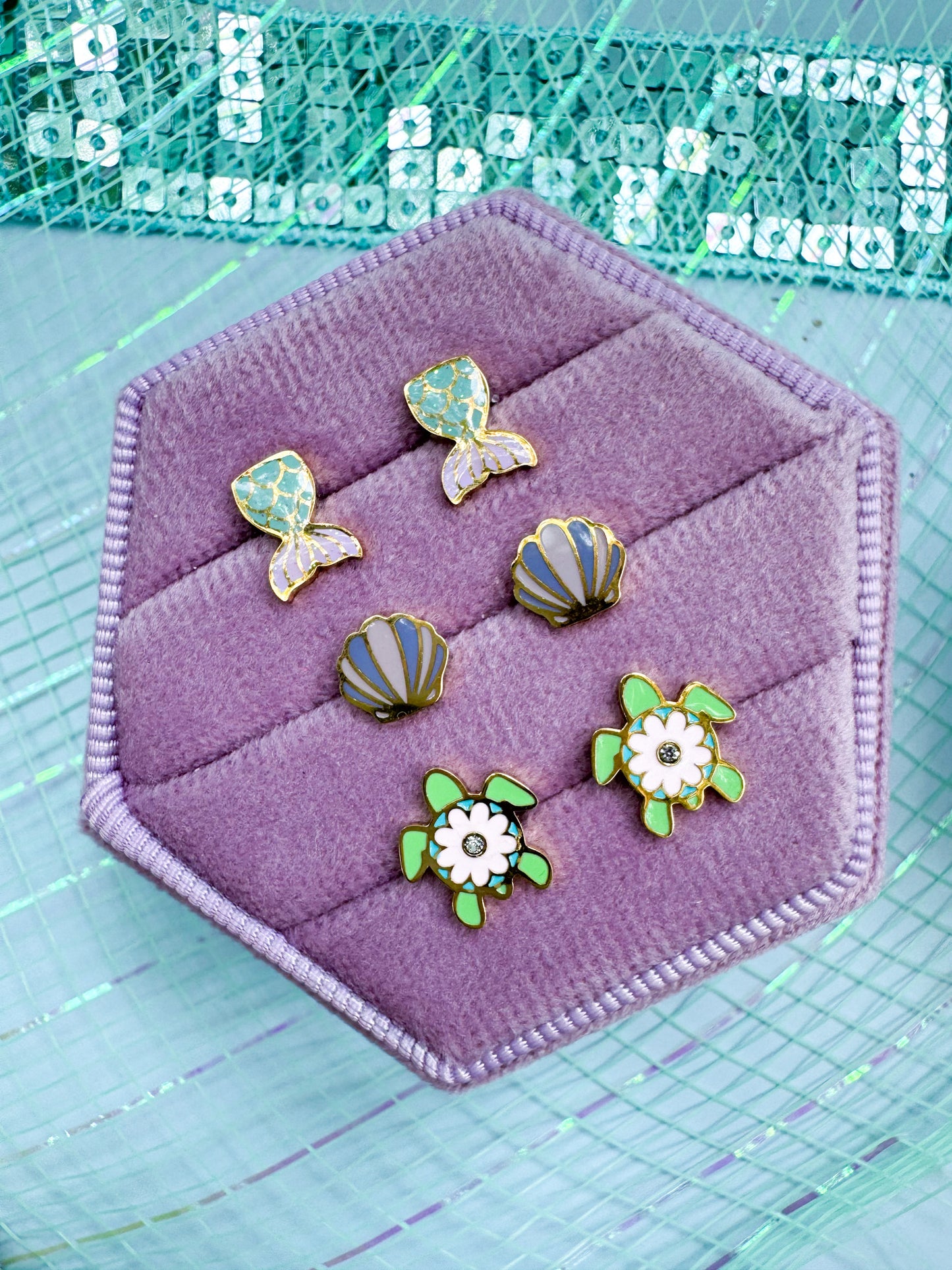 Sea Turtle Stud Earrings