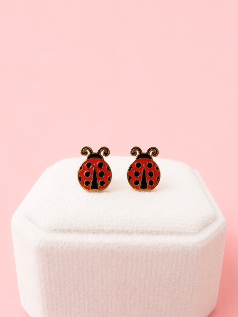 Ladybug Stud Earrings