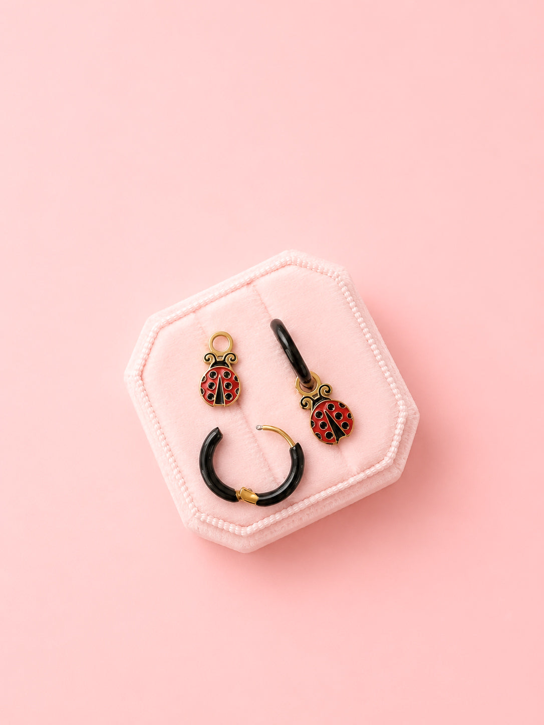 Ladybug Huggie Charms