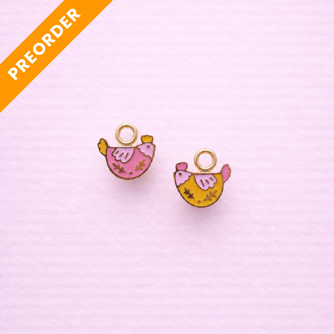 [PREORDER] Floral Chicken Charms