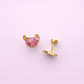 Floral Chicken Stud Earrings