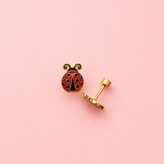 Ladybug Stud Earrings