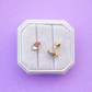 Cloudy Rainbow Stud Earrings