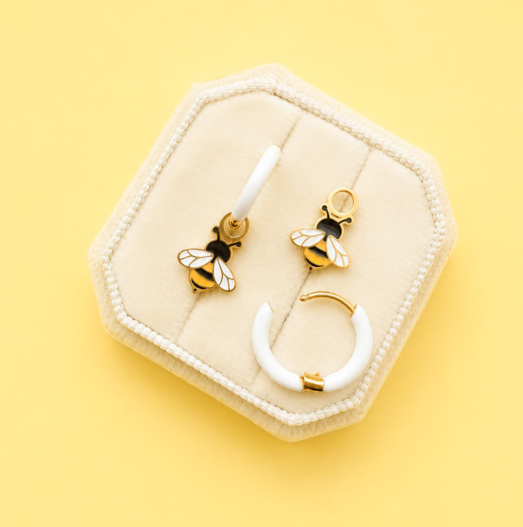 Honey Bee Huggie Charms