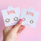 Gold huggie hoop earrings