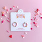 Pink Huggie Hoops