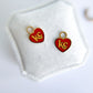 KC Heart Huggie Charms