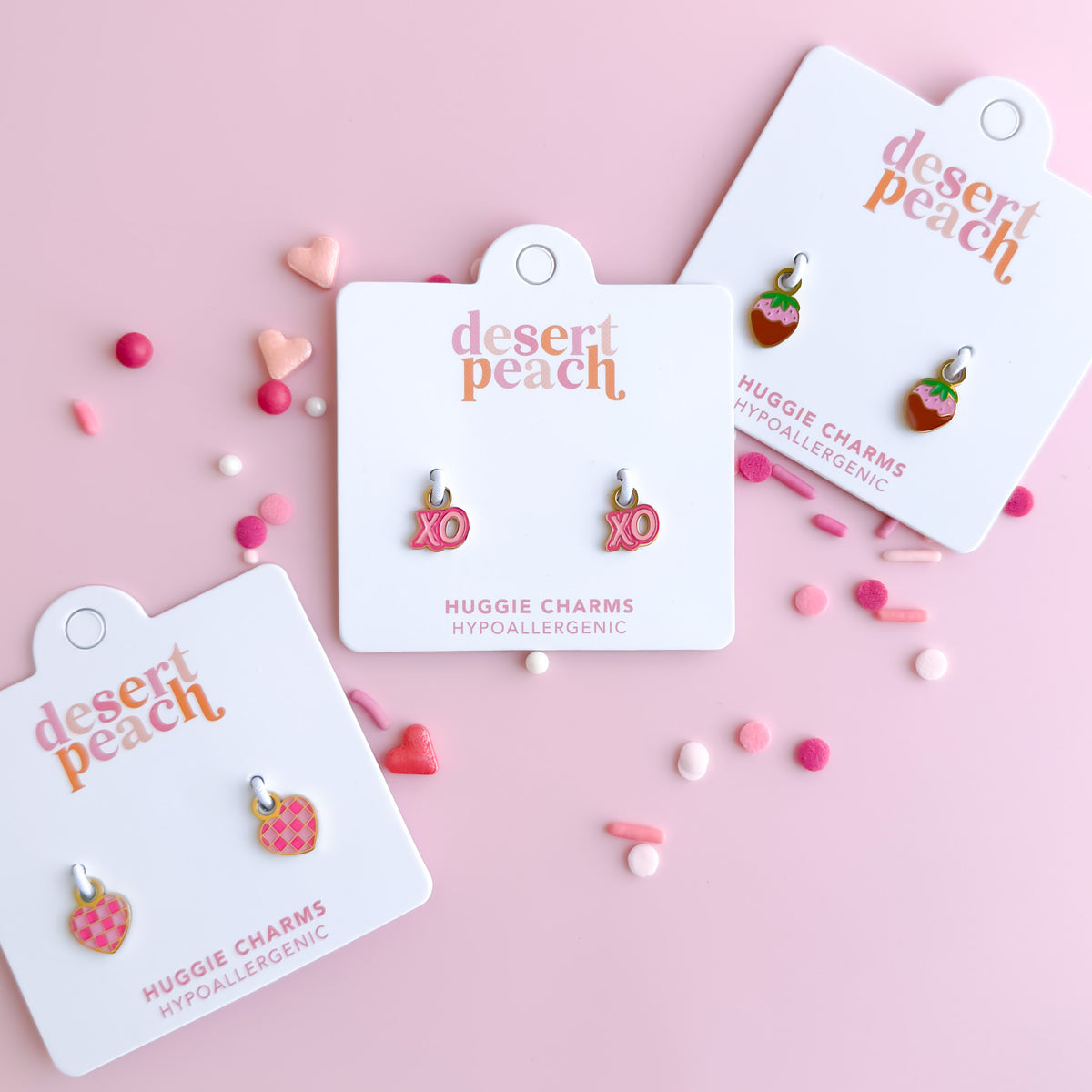 Valentine's Day huggie charms collection