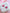 Pink checkered heart stud earrings detail