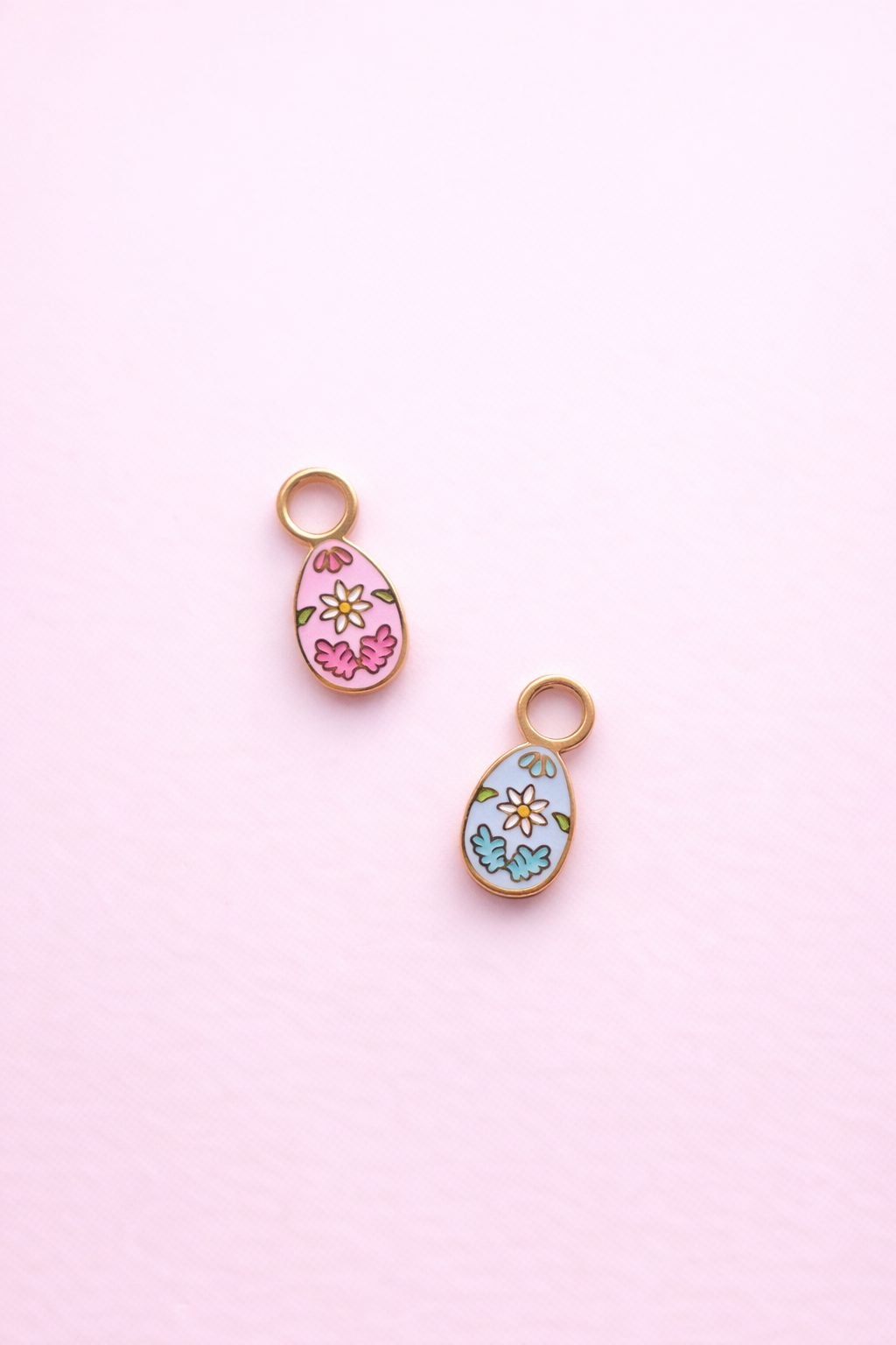 Floral Egg Huggie Charms