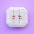 Cloudy rainbow stud earrings