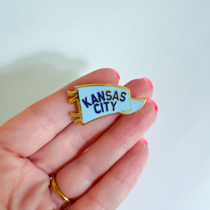 Kansas City Pins - Blue & Gold
