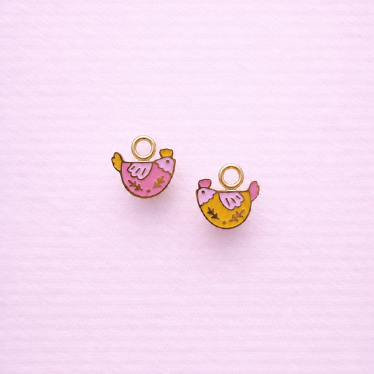 Floral Chicken Charms