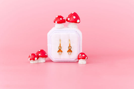 Mushroom Huggie Charms