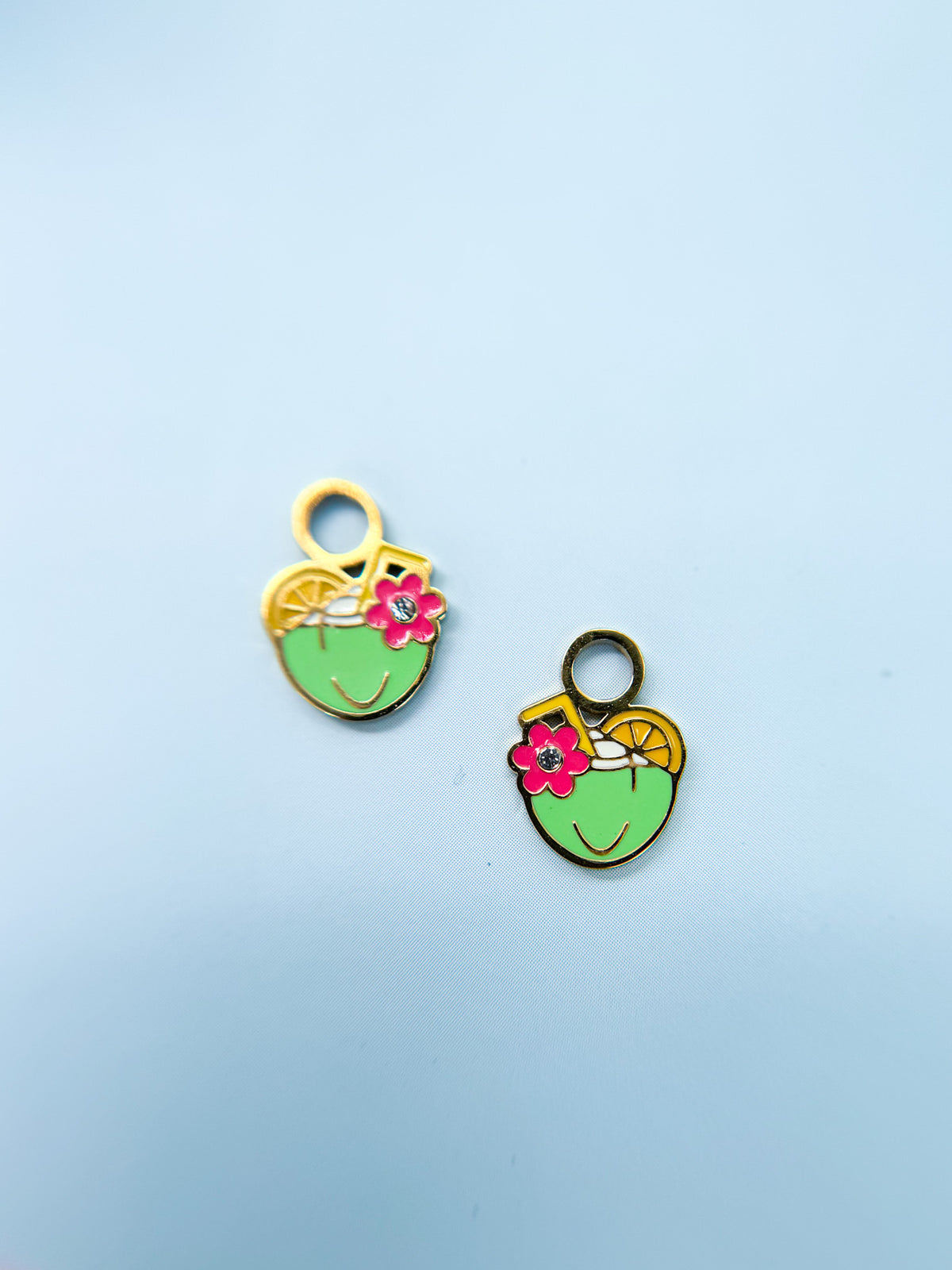 Coco colada huggie charms close-up