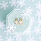 Glitter Snowflake Huggie Charms