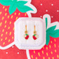Strawberry Blossom Huggie Charms