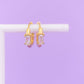 Crystal Baguette Huggie Hoops