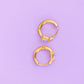 Crystal Baguette Huggie Hoops