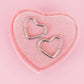 Silver Heart Huggie Hoops