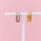 Silver Oval Huggie Hoops