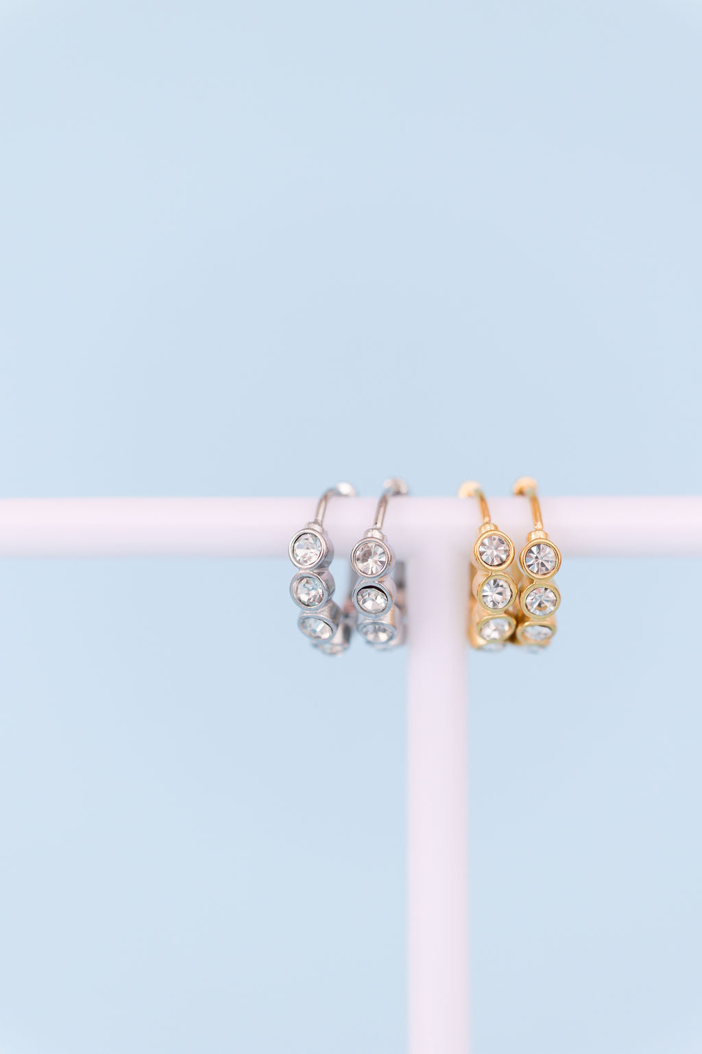 Dewdrop Huggie Hoops