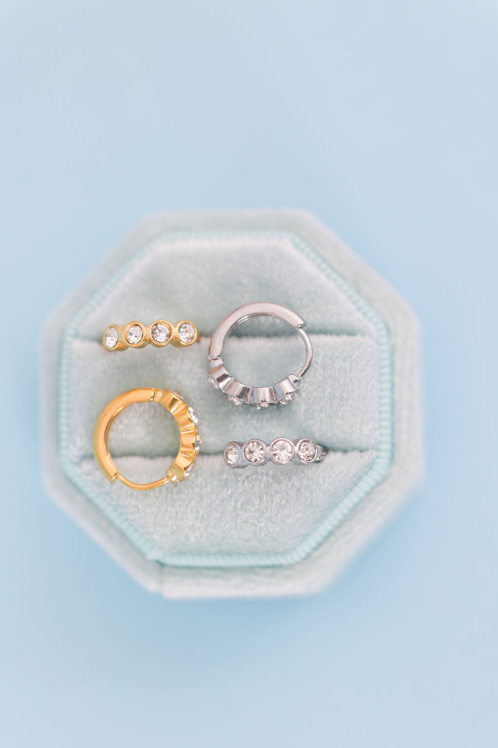 Dewdrop Huggie Hoops