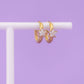 Crystal Star Huggie Hoops
