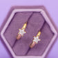 Crystal Star Huggie Hoops