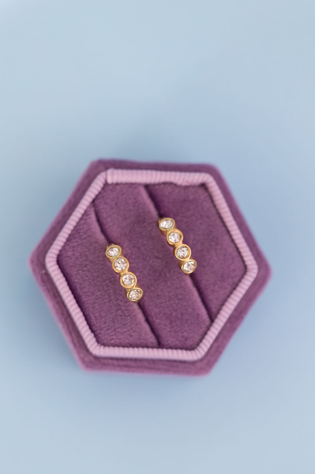 Dewdrop Huggie Hoops