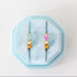 Heart chunky huggie hoop earrings