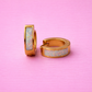 Opal Chunky Huggie Hoops