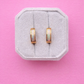 Opal Chunky Huggie Hoops