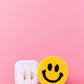 Smiley Chunky Huggie Hoops