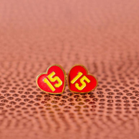 #15 Heart Stud Earrings