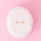 Pink CZ Stud Earrings