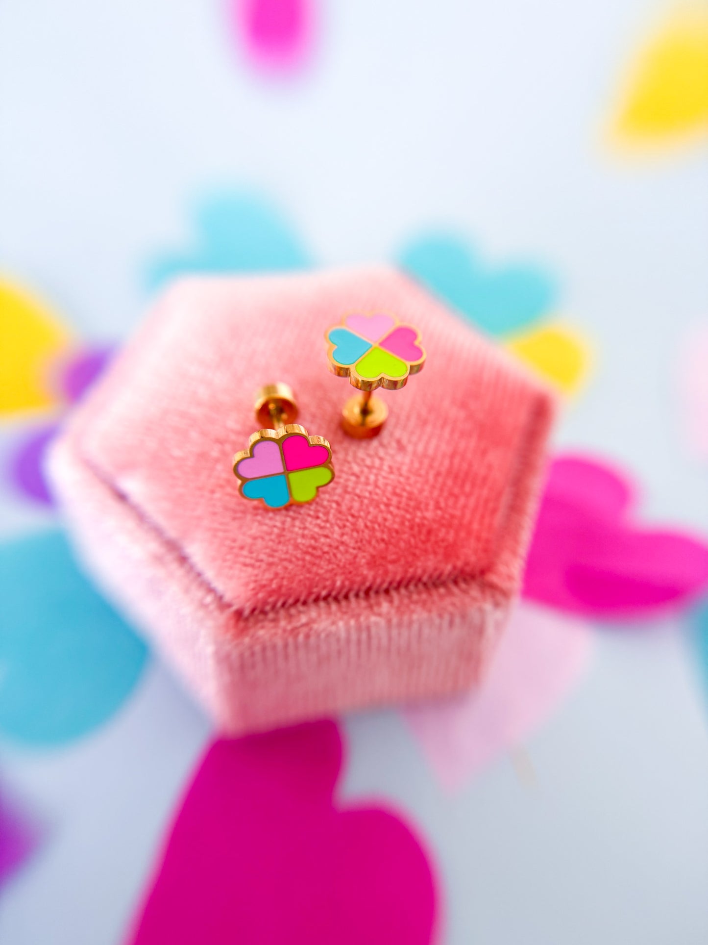 Lucky Clover Stud Earrings