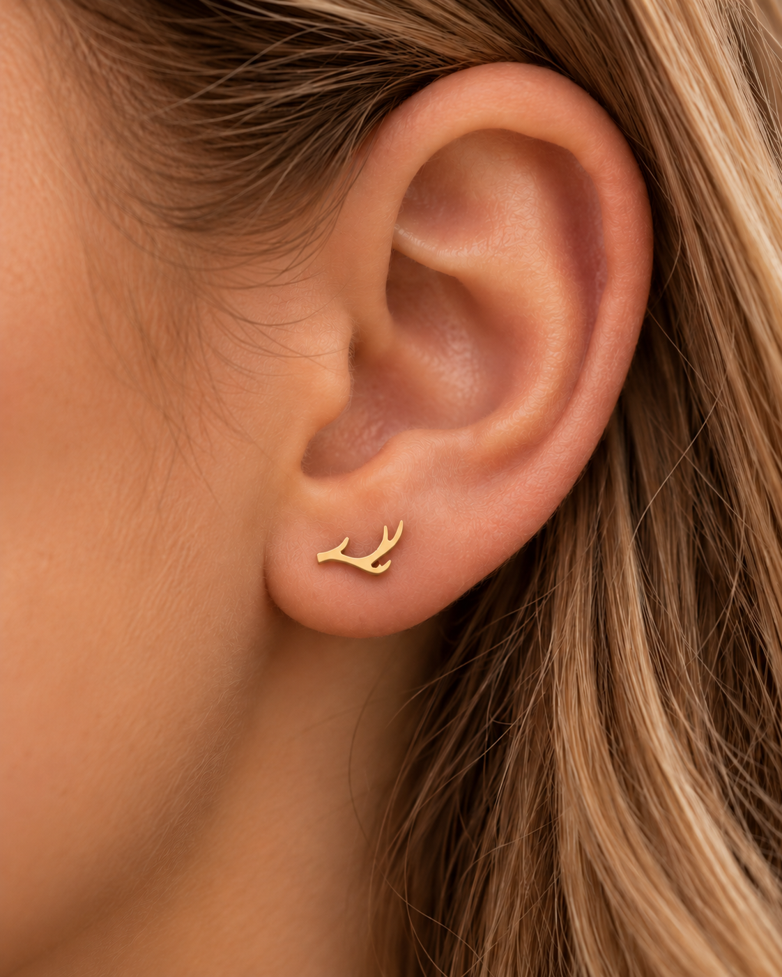 Antler Stud Earrings